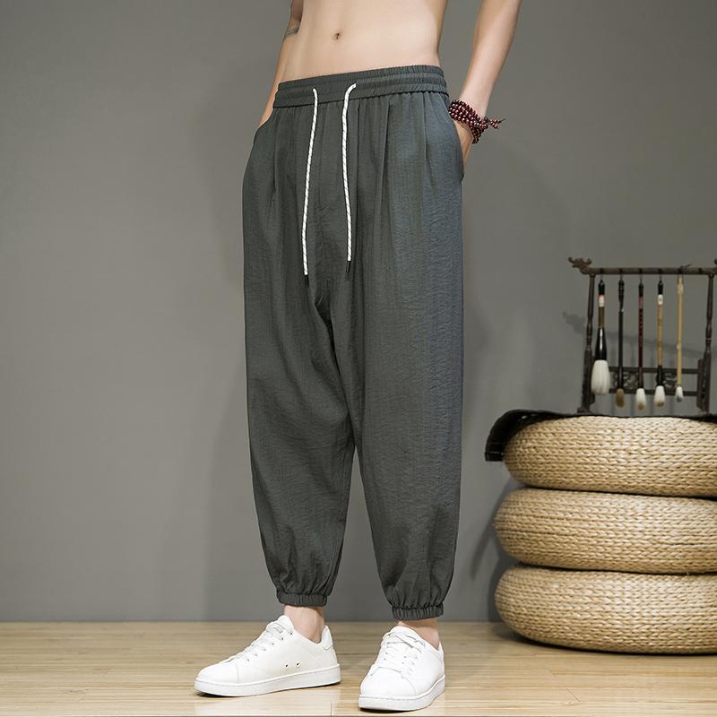 秋冬 コーデ メンズ 服 シンプル ファッション オシャレ 大人 かっこいい 大きいサイズ ストリート 紳士服 レトロ 軽 通気 カジュアル パンツ レッグ タイ ゆったり ワイド 九分丈