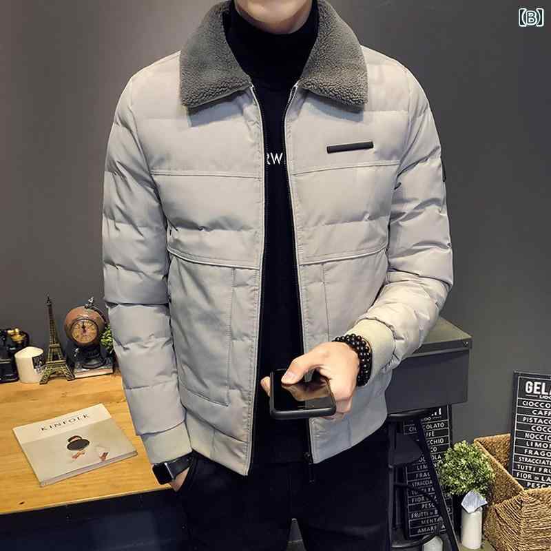 秋冬 コーデ メンズ 服 シンプル ファッション オシャレ 大人 かっこいい 大きいサイズ ストリート 紳士服 綿 ジャケット 韓国スタイル ラムウール