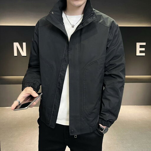 秋冬 コーデ メンズ 服 シンプル ファッション オシャレ 大人 かっこいい 大きいサイズ ストリート 紳士服 スタンドカラー ジャケット カジュアル トップス ジャケット 秋冬 コーデ メンズ 服 シンプル ファッション オシャレ 大人 かっこいい 大きいサイズ ストリート 紳士服 スタンドカラー ジャケット カジュアル トップス ジャケット