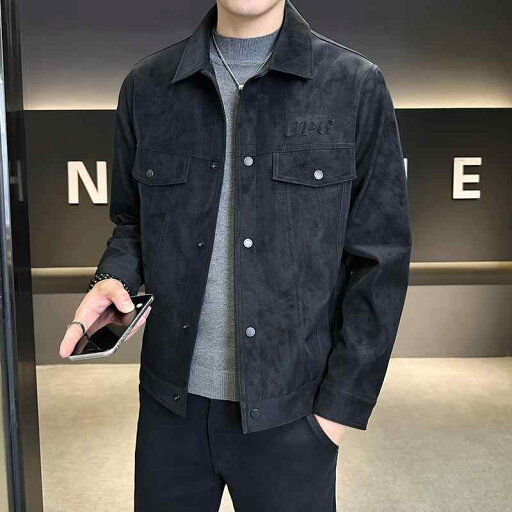 秋冬 コーデ メンズ 服 シンプル ファッション オシャレ 大人 かっこいい 大きいサイズ ストリート 紳士服 バック ベルベット ジャケット スエード エコ レザー トップス エコ レザー ジャケット 秋冬 コーデ メンズ 服 シンプル ファッション オシャレ 大人 かっこいい 大きいサイズ ストリート 紳士服 バック ベルベット ジャケット スエード エコ レザー トップス エコ レザー ジャケット