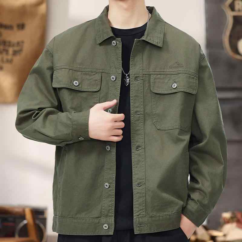 秋冬 コーデ メンズ 服 シンプル ファッション オシャレ 大人 かっこいい 大きいサイズ ストリート 紳士服 アメリカン 綿 ワーク ジャケット トップス カジュアル ジャケット スタイル