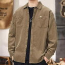 秋冬 コーデ メンズ 服 シンプル ファッション オシャレ 大人 かっこいい 大きいサイズ ストリート 紳士服 カジュアル シャツ コットンき かい トップス アメリカン ワークウェア ジャケット ハイエンド