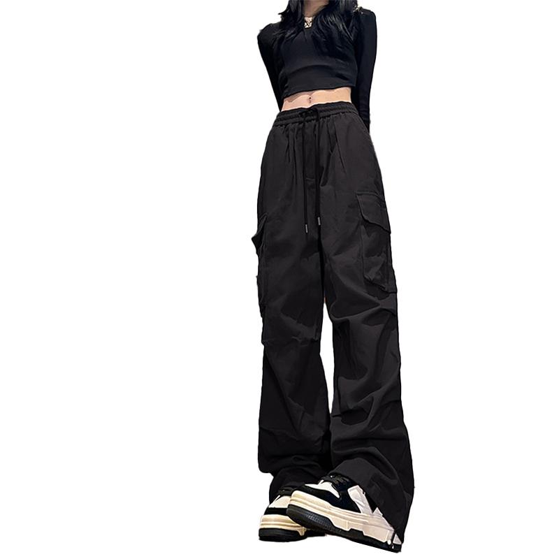 秋冬 コーデ メンズ 服 シンプル ファッション オシャレ 大人 かっこいい 大きいサイズ ストリート 紳士服 バーガンディ アメリカン レトロ ワイド レッグ カジュアル パンツ ストリート(4)