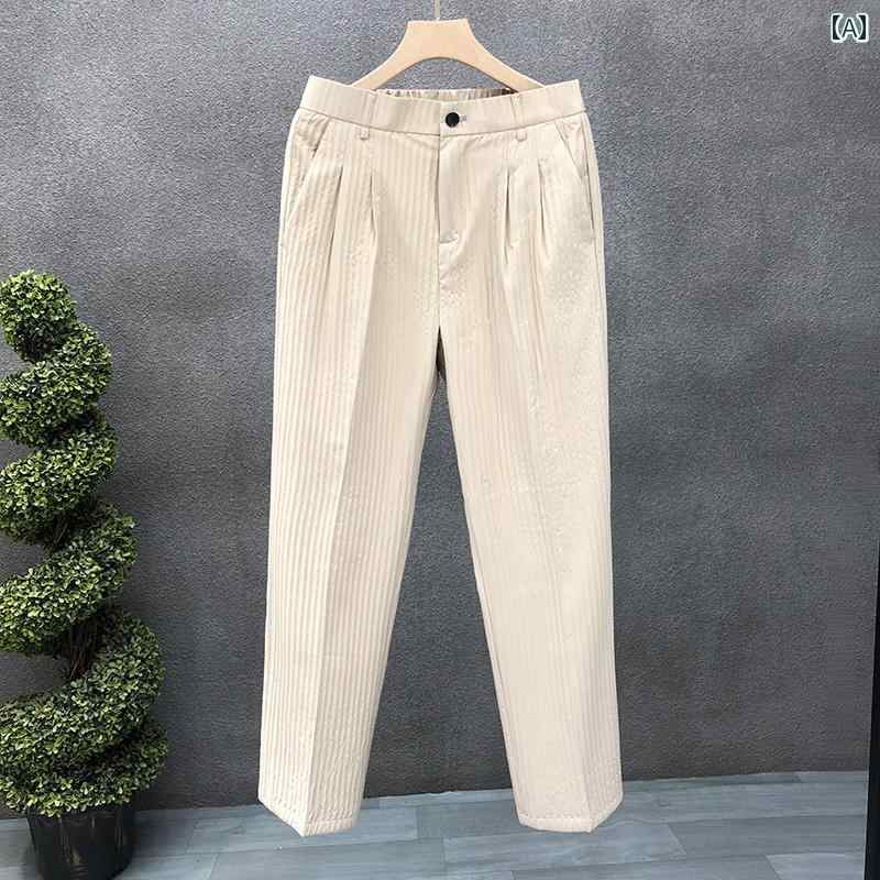 秋冬 コーデ メンズ 服 シンプル ファッション オシャレ 大人 かっこいい 大きいサイズ ストリート 紳士服 ストレート カジュアル パンツ 薄手