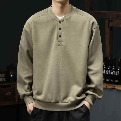 秋冬 コーデ メンズ 服 シンプル ファッション オシャレ 大人 かっこいい 大きいサイズ ストリート 紳士服 ヘンリー カラー スウェットシャツ パーカー 長袖 トップス ハイエンド T シャツ 秋冬 コーデ メンズ 服 シンプル ファッション オシャレ 大人 かっこいい 大きいサイズ ストリート 紳士服 ヘンリー カラー スウェットシャツ パーカー 長袖 トップス ハイエンド T シャツ