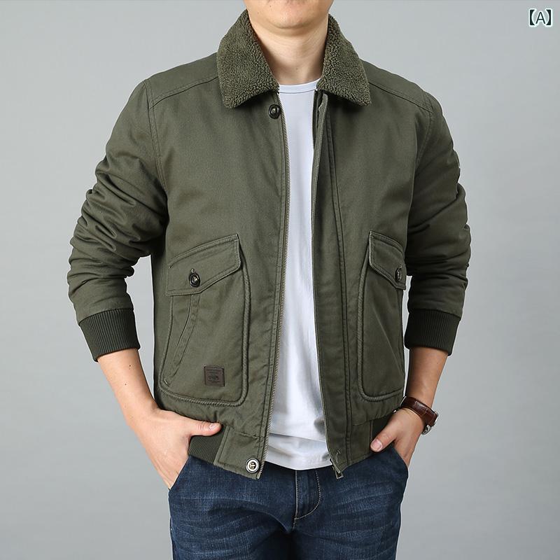 秋冬 コーデ メンズ 服 シンプル ファッション オシャレ 大人 かっこいい 大きいサイズ ストリート 紳士服 ベルベット 綿 厚手 綿 カジュアル ラム