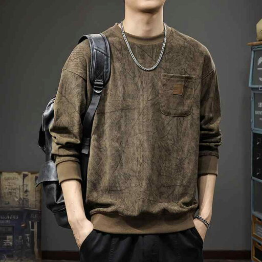 秋冬 コーデ メンズ 服 シンプル ファッション オシャレ 大人 かっこいい 大きいサイズ ストリート 紳士服 厚手 ベルベット ラウンドネック スウェットシャツ パーカー アメリカン プリント ゆったり レイヤリング シャツ 秋冬 コーデ メンズ 服 シンプル ファッション オシャレ 大人 かっこいい 大きいサイズ ストリート 紳士服 厚手 ベルベット ラウンドネック スウェットシャツ パーカー アメリカン プリント ゆったり レイヤリング シャツ