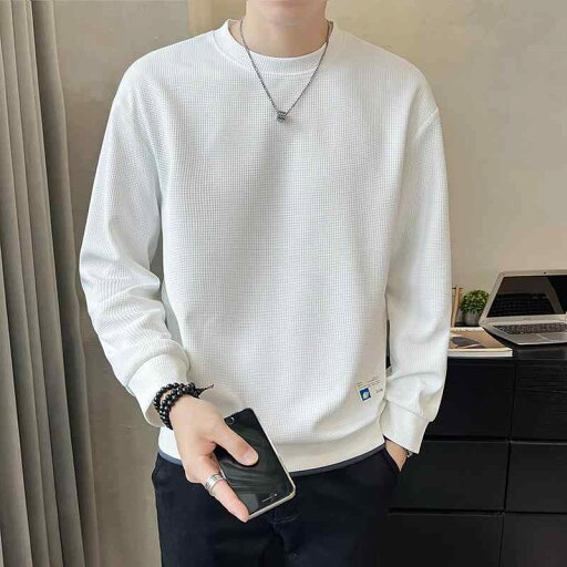 秋冬 コーデ メンズ 服 シンプル ファッション オシャレ 大人 かっこいい 大きいサイズ ストリート 紳士服 ワッフル トレーナー フェイク ツーピース 無地 ラウンドネック カジュアル 秋冬 コーデ メンズ 服 シンプル ファッション オシャレ 大人 かっこいい 大きいサイズ ストリート 紳士服 ワッフル トレーナー フェイク ツーピース 無地 ラウンドネック カジュアル