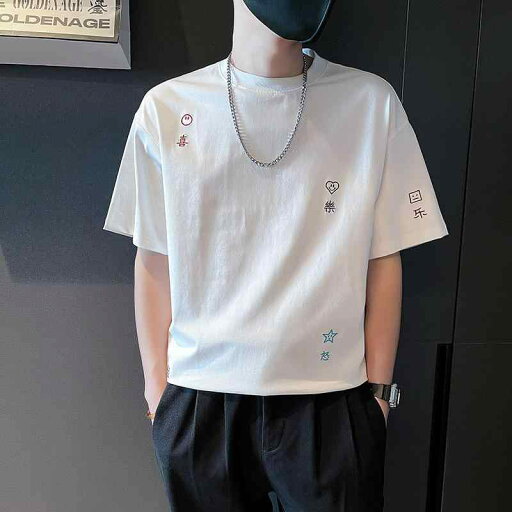 秋冬 コーデ メンズ 服 シンプル ファッション オシャレ 大人 かっこいい 大きいサイズ ストリート 紳士服 T シャツ 半袖 ラウンドネック 快適 ゆったり 五分袖 秋冬 コーデ メンズ 服 シンプル ファッション オシャレ 大人 かっこいい 大きいサイズ ストリート 紳士服 T シャツ 半袖 ラウンドネック 快適 ゆったり 五分袖