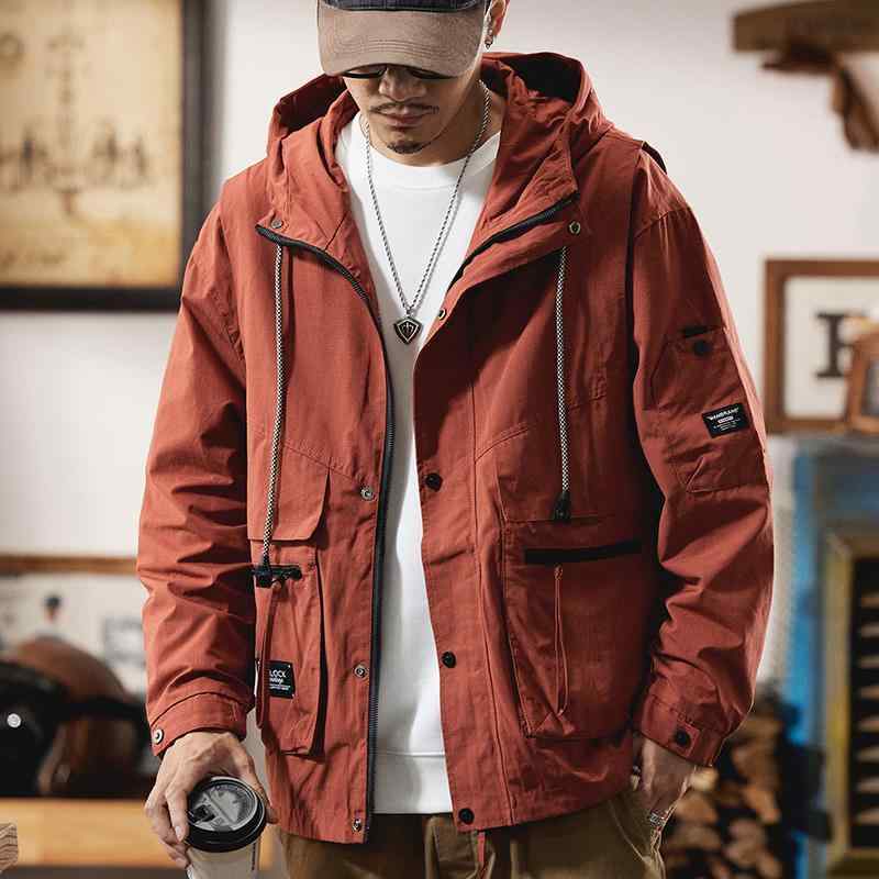 秋冬 コーデ メンズ 服 シンプル ファッション オシャレ 大人 かっこいい 大きいサイズ ストリート 紳士服 アメリカン レトロ ワークウェア ジャケット 綿 カジュアル