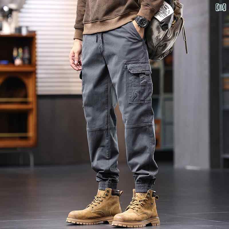 秋冬 コーデ メンズ 服 シンプル ファッション オシャレ 大人 かっこいい 大きいサイズ ストリート 紳士服 アメリカン レトロ ズボン アウトドア カジュアル パンツ