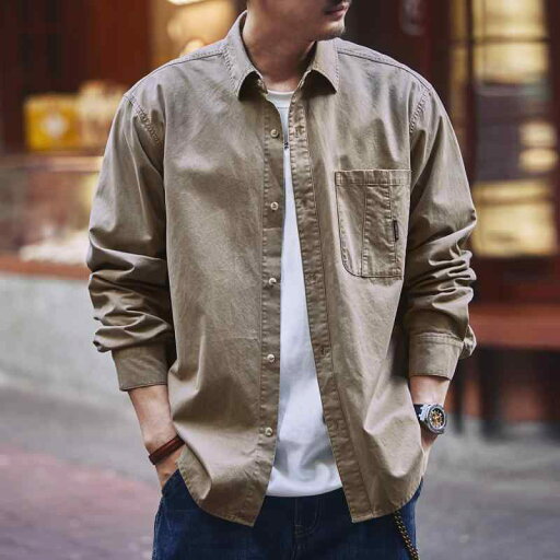 秋冬 コーデ メンズ 服 シンプル ファッション オシャレ 大人 かっこいい 大きいサイズ ストリート 紳士服 アメリカン レトロ ワークシャツ カジュアル カーキ 長袖 ジャケット 秋冬 コーデ メンズ 服 シンプル ファッション オシャレ 大人 かっこいい 大きいサイズ ストリート 紳士服 アメリカン レトロ ワークシャツ カジュアル カーキ 長袖 ジャケット