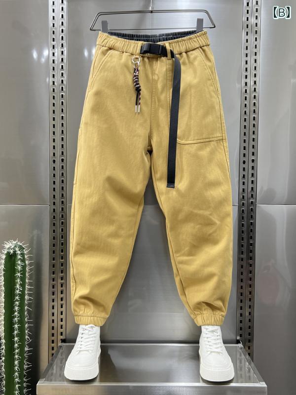 秋冬 コーデ メンズ 服 シンプル ファッション オシャレ 大人 かっこいい 大きいサイズ ストリート 紳士服 ストリート 九分丈 パンツ ゆったり 快適 カジュアル