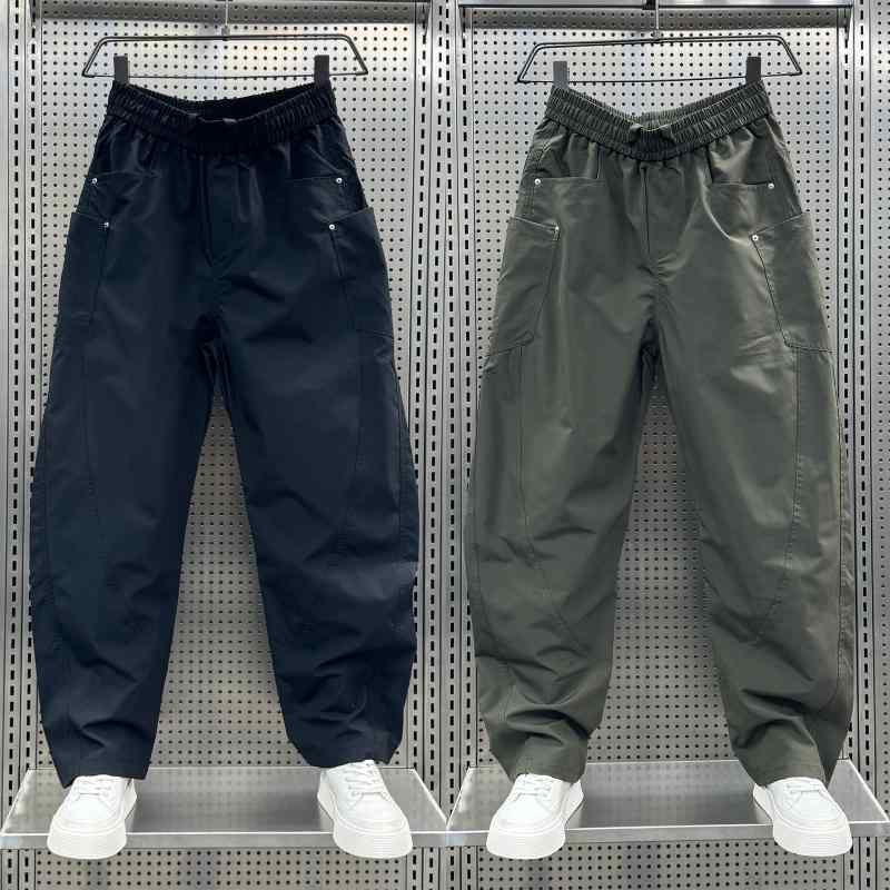 秋冬 コーデ メンズ 服 シンプル ファッション オシャレ 大人 かっこいい 大きいサイズ ストリート 紳士服 アメリカン ストレート カジュアル パンツ 無地 快適 ワイド レッグ