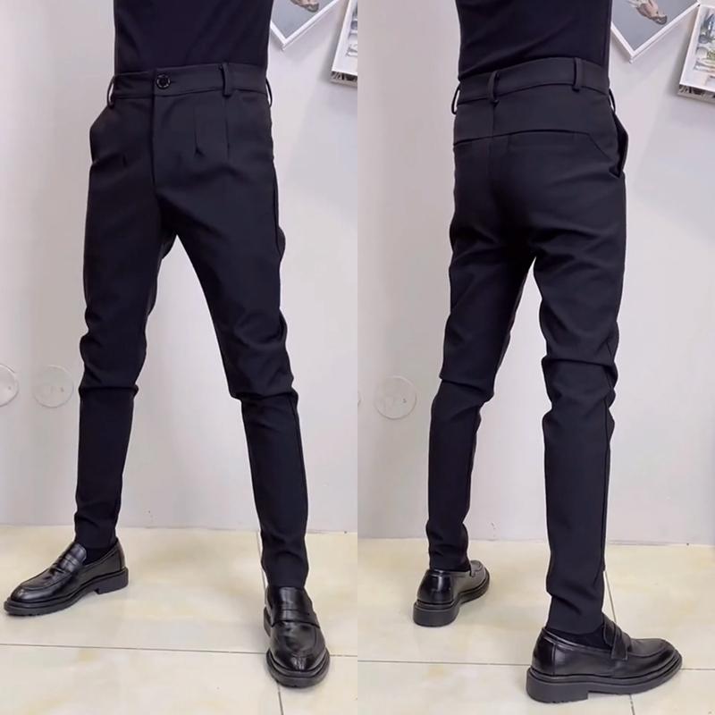 秋冬 コーデ メンズ 服 シンプル ファッション オシャレ 大人 かっこいい 大きいサイズ ストリート 紳士服 パンツ カジュアル スリムフィット 韓国スタイル スピリチュアル(4)