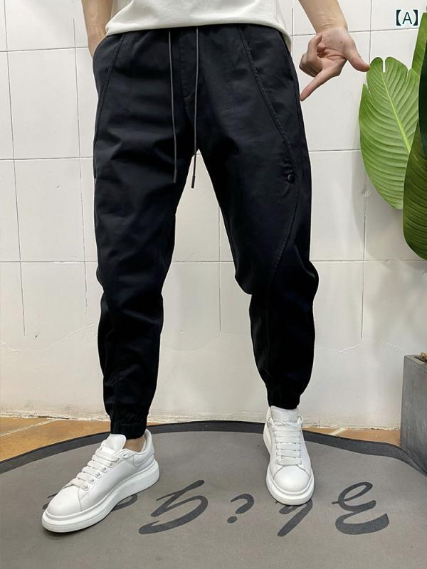 秋冬 コーデ メンズ 服 シンプル ファッション オシャレ 大人 かっこいい 大きいサイズ ストリート 紳士服 ハイエンド カジュアル パンツ 無地