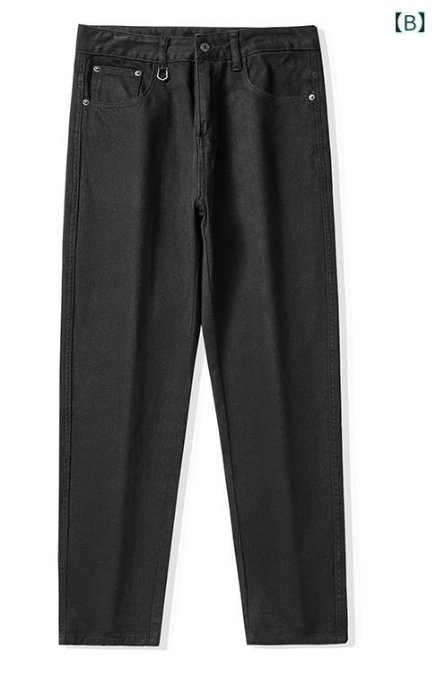 秋冬 コーデ メンズ 服 シンプル ファッション オシャレ 大人 かっこいい 大きいサイズ ストリート 紳士服 アメリカン レトロ ヘビー ストレート ワークパンツ 綿 カーキ カジュアル パンツ