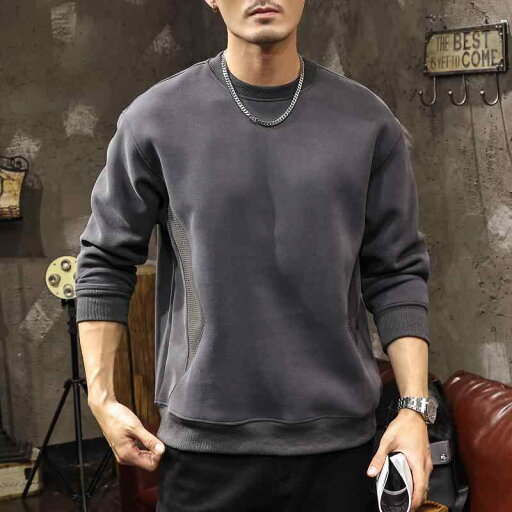 秋冬 コーデ メンズ 服 シンプル ファッション オシャレ 大人 かっこいい 大きいサイズ ストリート 紳士服 アメリカン レトロ ラウンドネック スウェットシャツ 長袖 T シャツ 秋冬 コーデ メンズ 服 シンプル ファッション オシャレ 大人 かっこいい 大きいサイズ ストリート 紳士服 アメリカン レトロ ラウンドネック スウェットシャツ 長袖 T シャツ
