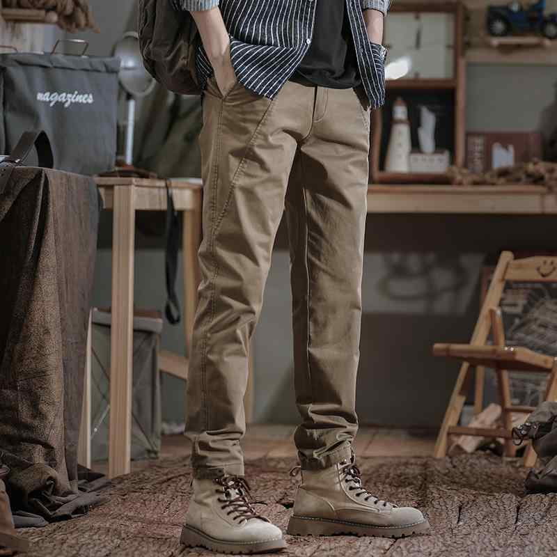 秋冬 コーデ メンズ 服 シンプル ファッション オシャレ 大人 かっこいい 大きいサイズ ストリート 紳士服 アメリカン レトロ ハイエンド ストレート ストレッチ スポーツ パンツ カジュアル