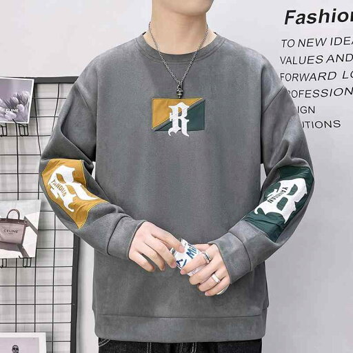 秋冬 コーデ メンズ 服 シンプル ファッション オシャレ 大人 かっこいい 大きいサイズ ストリート 紳士服 レター プリント トップス 長袖 レイヤリング シャツ ラウンドネック プルオーバー スエード スウェットシャツ 秋冬 コーデ メンズ 服 シンプル ファッション オシャレ 大人 かっこいい 大きいサイズ ストリート 紳士服 レター プリント トップス 長袖 レイヤリング シャツ ラウンドネック プルオーバー スエード スウェットシャツ