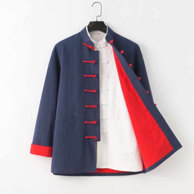 秋冬 コーデ メンズ 服 シンプル ファッション オシャレ 大人 かっこいい 大きいサイズ ストリート 紳士服 シャツ ボタン 無地 シンプル ジャケット アウター 綿麻 長袖 トップス