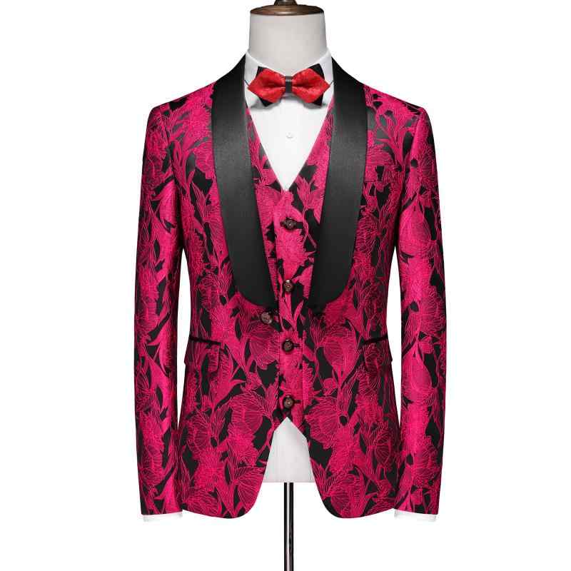 秋冬 コーデ メンズ 服 シンプル ファッション オシャレ 大人 かっこいい 大きいサイズ ストリート 紳士服 花柄 プリント スーツ ジャケット アウター スリム 単品 トップス