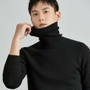 秋冬 コーデ メンズ 服 シンプル ファッション オシャレ 大人 かっこいい 大きいサイズ ストリート 紳士服 ワンピース タートルネック セーター ベース レイヤー 暖かい ニット セーター トップス スリム