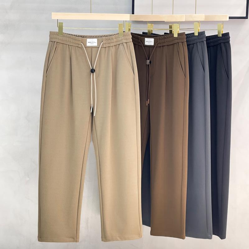 秋冬 コーデ メンズ 服 シンプル ファッション オシャレ 大人 かっこいい 大きいサイズ ストリート 紳士服 スウェットパンツ ストレート カジュアル パンツ アメリカン(4.0)