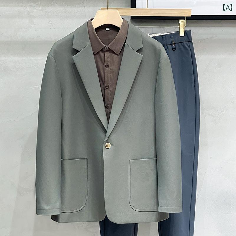 秋冬 コーデ メンズ 服 シンプル ファッション オシャレ 大人 かっこいい 大きいサイズ ストリート 紳士服 カジュアル スーツ ジャケット アウター ハイエンド 軽 トップス 通勤ウェア 単品