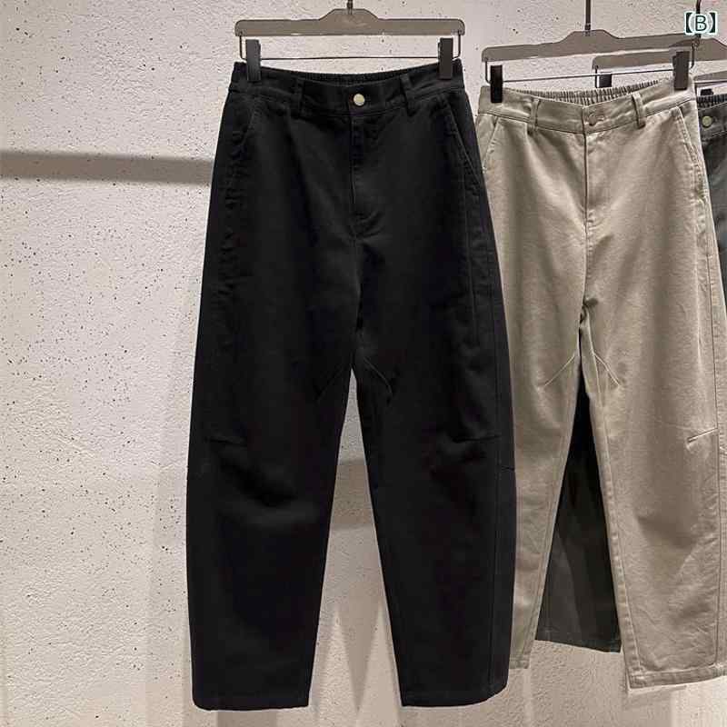 秋冬 コーデ メンズ 服 シンプル ファッション オシャレ 大人 かっこいい 大きいサイズ ストリート 紳士服 ヘビー カジュアル パンツ 綿 スポーツ バナナ ストレート