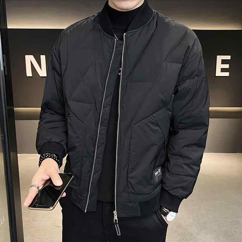 秋冬 コーデ メンズ 服 シンプル ファッション オシャレ 大人 かっこいい 大きいサイズ ストリート 紳士服 ダウン ジャケット アウター 軽 暖かい