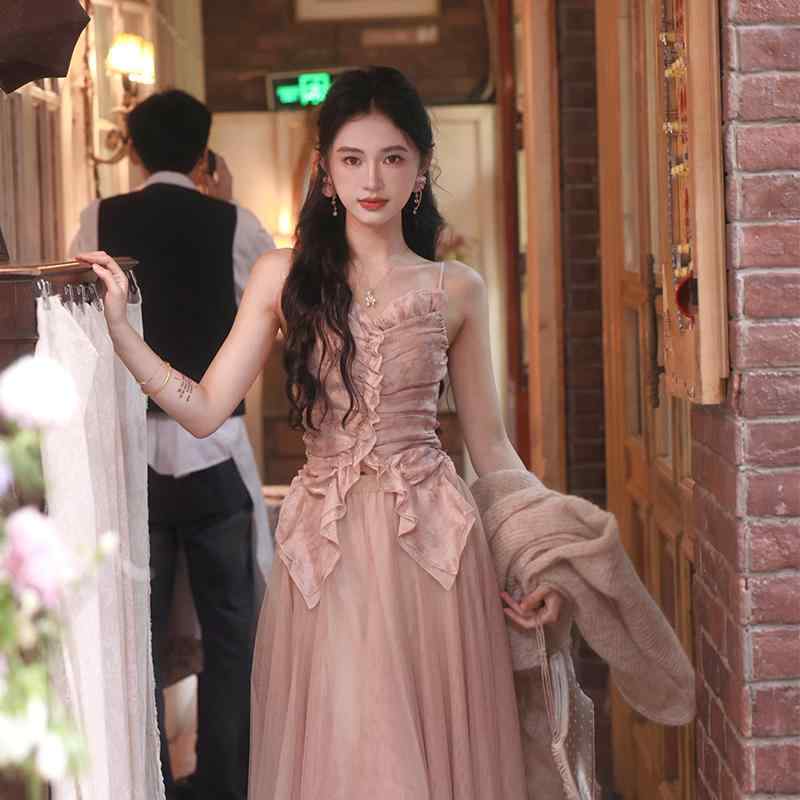 秋服 レディース ファッション オシャレ カワイイ シンプル 大人カワイイ 大きいサイズ シフォン サスペンダー トップス レース スパゲッティ ストラップ ベスト