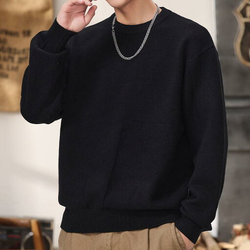 秋冬 コーデ メンズ 服 シンプル ファッション オシャレ 大人 かっこいい 大きいサイズ ストリート 紳士服 黒 ニット セーター 快適 シャツ アメリカン ヘビー ウール スウェットシャツ 秋冬 コーデ メンズ 服 シンプル ファッション オシャレ 大人 かっこいい 大きいサイズ ストリート 紳士服 黒 ニット セーター 快適 シャツ アメリカン ヘビー ウール スウェットシャツ