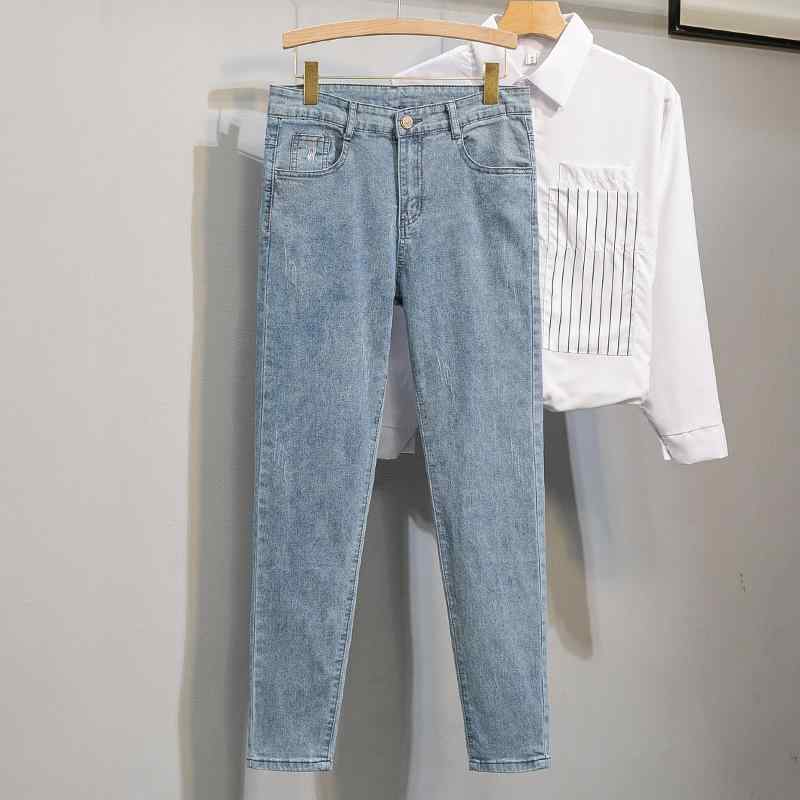 秋冬 コーデ メンズ 服 シンプル ファッション オシャレ 大人 かっこいい 大きいサイズ ストリート 紳士服 デニムパンツ 薄手 スリムフィット カジュアル パンツ