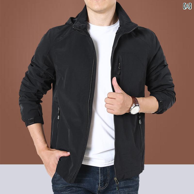 秋冬 コーデ メンズ 服 シンプル ファッション オシャレ 大人 かっこいい 大きいサイズ ストリート 紳士服 フード ジャケット アウター カジュアル トップス ジャケット アウター