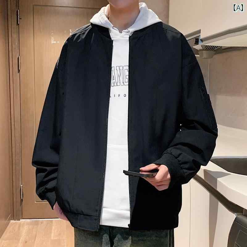 秋冬 コーデ メンズ 服 シンプル ファッション オシャレ 大人 かっこいい 大きいサイズ ストリート 紳士服 カジュアル ジャケット アウター アメリカン ブラウン フライト 防水