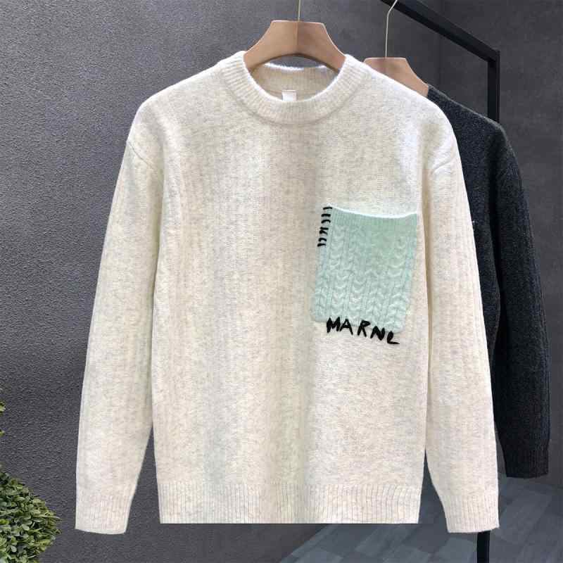 秋冬 コーデ メンズ 服 シンプル ファッション オシャレ 大人 かっこいい 大きいサイズ ストリート 紳士服 セーター ストリート トップス