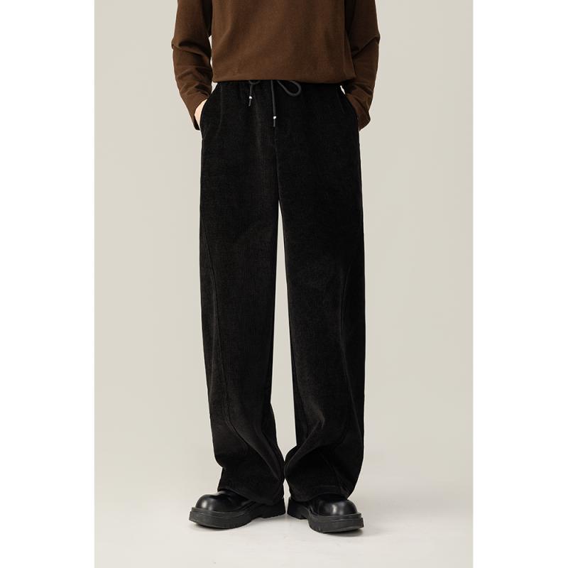 秋冬 コーデ メンズ 服 シンプル ファッション オシャレ 大人 かっこいい 大きいサイズ ストリート 紳士服 暖かい スウェットパンツ カジュアル ワイド パンツ