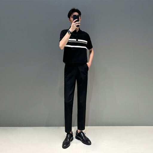 秋冬 コーデ メンズ 服 シンプル ファッション オシャレ 大人 かっこいい 大きいサイズ ストリート 紳士服 半袖 ポロシャツ ハイエンド ビジネス ストライプ スリム カジュアル T シャツ 秋冬 コーデ メンズ 服 シンプル ファッション オシャレ 大人 かっこいい 大きいサイズ ストリート 紳士服 半袖 ポロシャツ ハイエンド ビジネス ストライプ スリム カジュアル T シャツ
