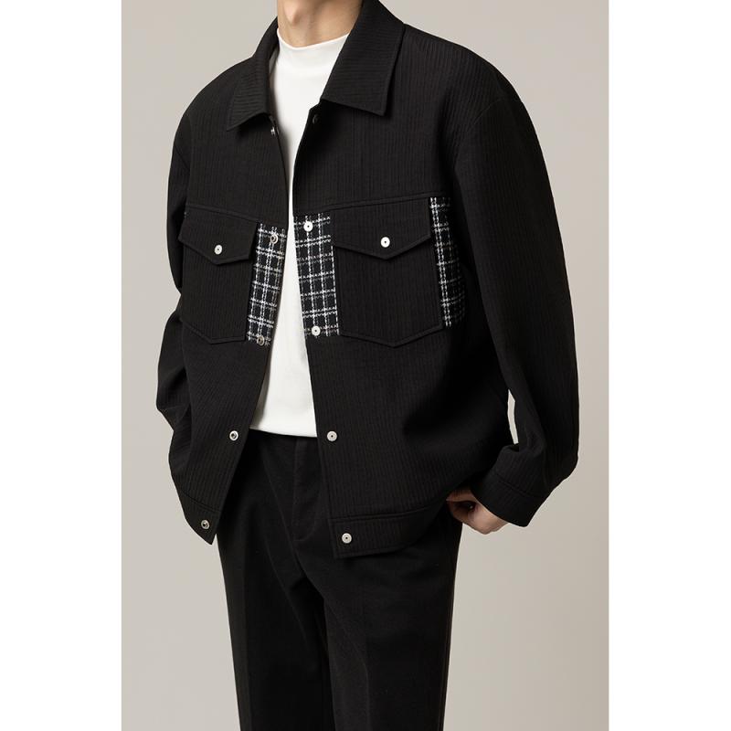 秋冬 コーデ メンズ 服 シンプル ファッション オシャレ 大人 かっこいい 大きいサイズ ストリート 紳士服 ジャケット アウター カジュアル ライト ジャケット アウター