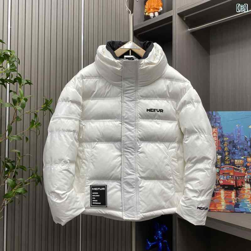 秋冬 コーデ メンズ 服 シンプル ファッション オシャレ 大人 かっこいい 大きいサイズ ストリート 紳士服 スタンドカラー ダウン ジャケット アウター ハイエンド 暖かい プリント トップス
