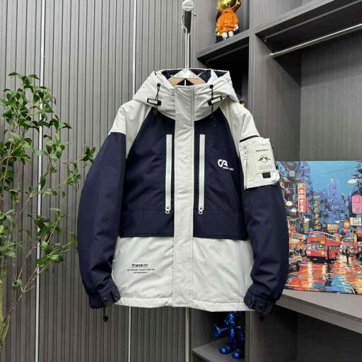 秋冬 コーデ メンズ 服 シンプル ファッション オシャレ 大人 かっこいい 大きいサイズ ストリート 紳士服 フード付き ダウン ジャケット アウター ハイエンド 暖かい カラーマッチング トップス 秋冬 コーデ メンズ 服 シンプル ファッション オシャレ 大人 かっこいい 大きいサイズ ストリート 紳士服 フード付き ダウン ジャケット アウター ハイエンド 暖かい カラーマッチング トップス