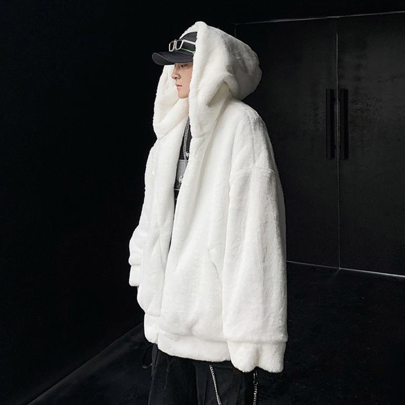 秋冬 コーデ メンズ 服 シンプル ファッション オシャレ 大人 かっこいい 大きいサイズ ストリート 紳士服 ハイエン ドラム フード付き コットン コート 暖かい カジュアル フリース コットンコート(4.0)