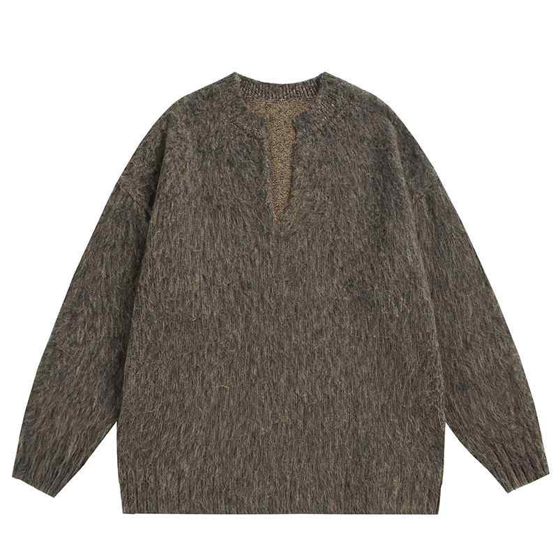 秋冬 コーデ メンズ 服 シンプル ファッション オシャレ 大人 かっこいい 大きいサイズ ストリート 紳士服 レディース レトロ ソフト セーター ユニセック...