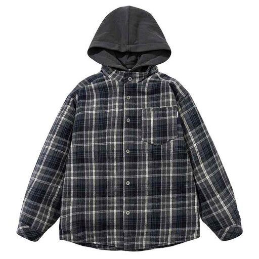 秋冬 コーデ メンズ 服 シンプル ファッション オシャレ 大人 かっこいい 大きいサイズ ストリート 紳士服 レトロ フェイク ツーピース チェック柄 フード付き コットン コート キルティング ウール シャツ ジャケット アウター 秋冬 コーデ メンズ 服 シンプル ファッション オシャレ 大人 かっこいい 大きいサイズ ストリート 紳士服 レトロ フェイク ツーピース チェック柄 フード付き コットン コート キルティング ウール シャツ ジャケット アウター