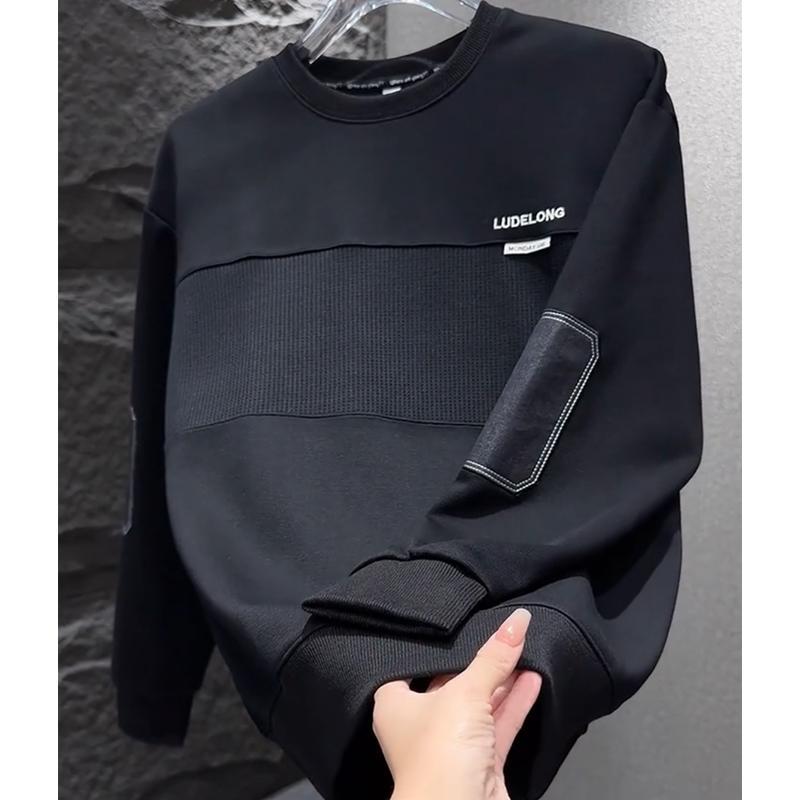 秋冬 コーデ メンズ 服 シンプル ファッション オシャレ 大人 かっこいい 大きいサイズ ストリート 紳士服 スウェットシャツ カジュア..