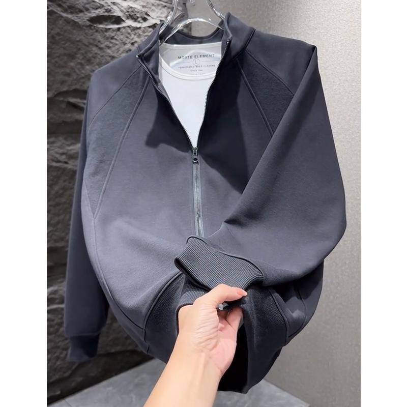 秋冬 コーデ メンズ 服 シンプル ファッション オシャレ 大人 かっこいい 大きいサイズ ストリート 紳士服 ユニセックス 男女共 スウェットシャツ カーディガン ラグランスリーブ ジャケット アウター トップス