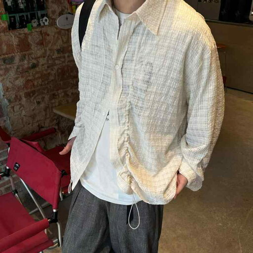 秋冬 コーデ メンズ 服 シンプル ファッション オシャレ 大人 かっこいい 大きいサイズ ストリート 紳士服 プリーツ ハイエンド 日焼け防止 長袖 シャツ カジュアル ジャケット アウター 秋冬 コーデ メンズ 服 シンプル ファッション オシャレ 大人 かっこいい 大きいサイズ ストリート 紳士服 プリーツ ハイエンド 日焼け防止 長袖 シャツ カジュアル ジャケット アウター
