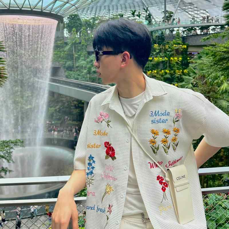 秋冬 コーデ メンズ 服 シンプル ファッション オシャレ 大人 かっこいい 大きいサイズ ストリート 紳士服 アメリカン レトロ ワッフル カラフル 花柄 シャツ 半袖 ゆったり ユニセックス 男女共 ジャケット アウター