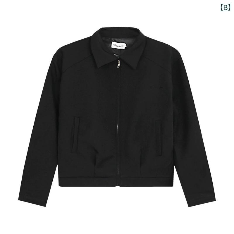 秋冬 コーデ メンズ 服 シンプル ファッション オシャレ 大人 かっこいい 大きいサイズ ストリート 紳士服 アメリカン レトロ フィット ワイド ボクシー ショルダーパッド スーツ ジャケット アウター ハイエンド